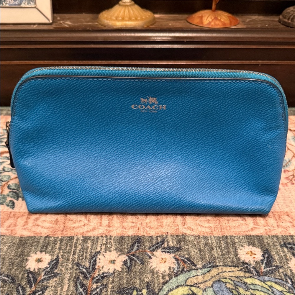 Coach Vibrant Blue Leather Bag